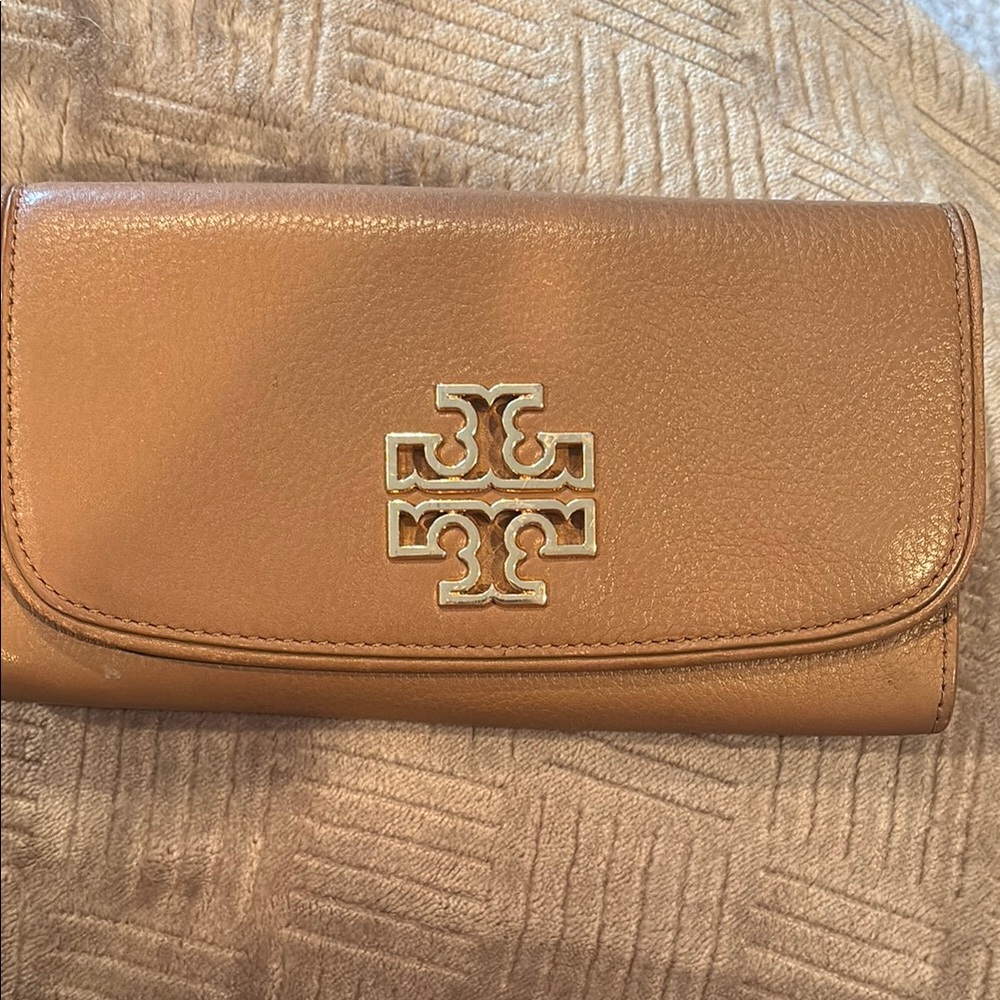 Tory Burch Tan Leather Wallet
